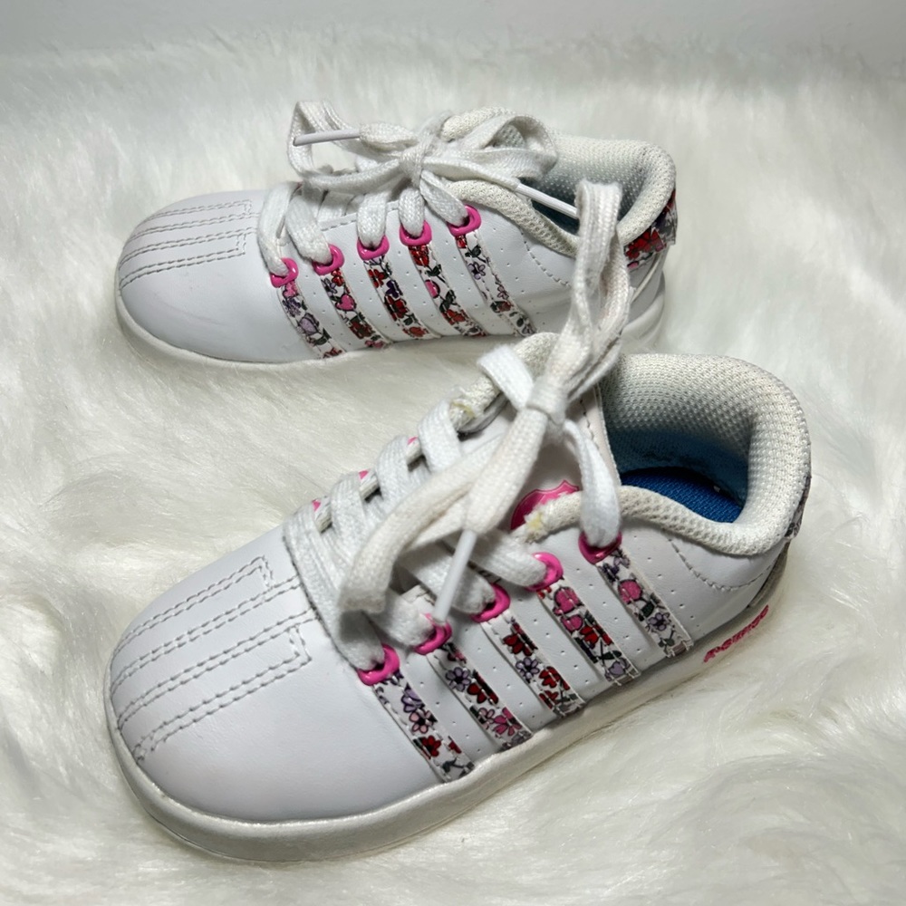 K-Swiss Toddler Pink Floral Sneakers Size 7.5